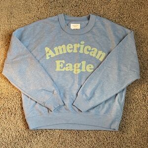 American Eagle Outfitters Light Blue Crewneck Sweatshirt Women’s M